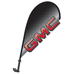 3D Clip on Paddle Flag - GMC - Qty. 1