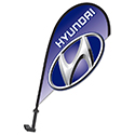 3D Clip on Paddle Flag - Hyundai - Qty. 1