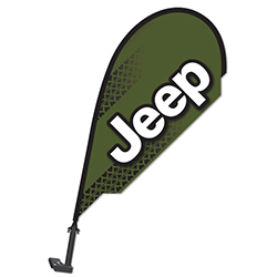 3D Clip on Paddle Flag - Jeep - Qty. 1