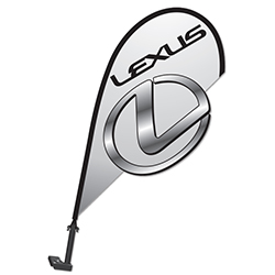 3D Clip on Paddle Flag - Lexus - Qty. 1