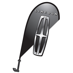 3D Clip on Paddle Flag - Lincoln - Qty. 1