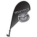 3D Clip on Paddle Flag - Mazda - Qty. 1