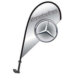 3D Clip on Paddle Flag - Mercedes-Benz- Qty. 1