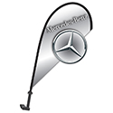 3D Clip on Paddle Flag - Mercedes-Benz- Qty. 1