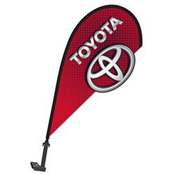 3D Clip on Paddle Flag - Toyota - Qty. 1