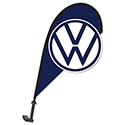 3D Clip on Paddle Flag - Volkswagon - Qty. 1