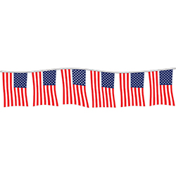 American Flag Pennants - Polyethylene - Qty. 1