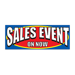 Banner - 12' x 4 1/2" - Sales Event - Qty. 1