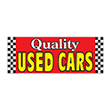 Banner - 12' x 4 1/2" - Quality Used Cars - Qty. 1