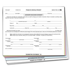 Trade-In Vehicle Combination Form - TIV-6 - Qty. 100