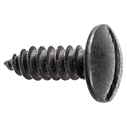 License Plate Screw Slotted Truss Head - Black E-Coat-#14  X 3/4" Qty. 100