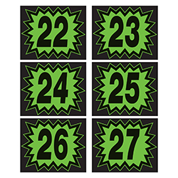 Large Blast Year Stickers
