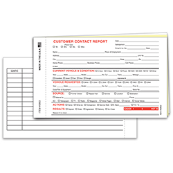 Contact Report - 6 5/8" x 4" -  Qty. 100