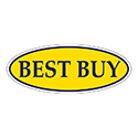 Window Sticker, Blue on Yellow Oval, BEST BUY - Qty. 12