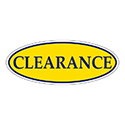 Window Sticker, Blue on Yellow Oval, CLEARANCE - Qty. 12