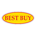 Window Sticker, Red on Yellow Oval, BEST BUY - Qty. 12