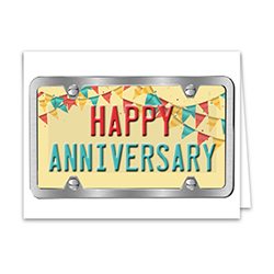 Vehicle Anniversary Card - Qty. 50