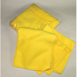 Deluxe Yellow Detailing Towel - 16" x 16" - 4 Towels - Qty. 1 Pk
