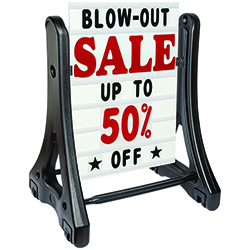 Deluxe Swinger Sidewalk Sign Kit - 2 sided - Qty. 1