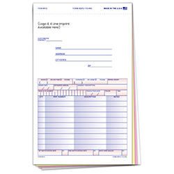 Special Parts Order Form - SPO-115-4NC - Imprinted - Qty. 1 each