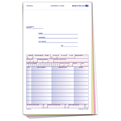 Special Parts Order Form - SPO-115-4NC - Qty. 100