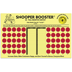 Incentive Cash Board - Snooper Booster - Yellow Board - Qty. 1