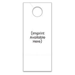 Custom Hang Tags with Perf - White - 3 1/2" X 8 1/2" - Qty. 1 each