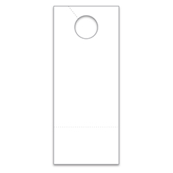 Hang Tags with Perf - White - 3 1/2" X 8 1/2" - Qty. 250