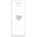 Custom Hang Tags with Coupons - White - 4 1/4" X 11" - Qty. 1 each