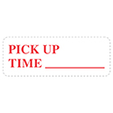 Self Inking Stamp - PICK UP TIME - Red Ink, 3/4" x 2 3/8" -  Qty. 1