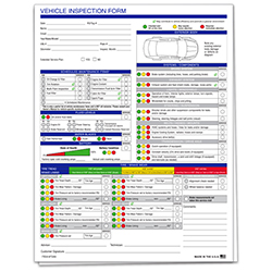 Multi-Point Vehicle Inspection Report (Eco) - 2 Part - Qty. 250