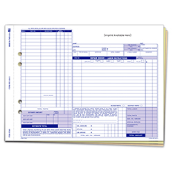 Repair Order - RO-664-3 - 3 Part  - Imprinted - Qty. 1 each