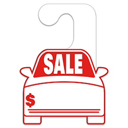 Car Shaped Hang Tags - Sale - Qty. 50