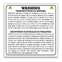 Prop 65 Sticker - 4" x 4" Face Adhesive - Qty. 100