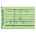 Used Car Inventory Card - 2 Part - 6-5/8" x 4-1/4" - Qty. 100