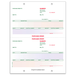 Laser Purchase Order, Pre Printed - LZR-PO - Imprinted - Qty. 1 each