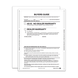 Interior Buyers Guide - BG-2017 - As Is - P/A - No Lines - Qty. 100
