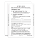 Interior Buyers Guide - Implied Warranty - P/A - Imprinted - Qty. 1 each