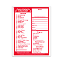 8.5" x 11" Laser Window Sticker, Red Text, Perm. Adh., 1 Part - Qty 250
