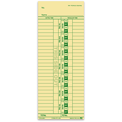 Time Clock Cards - TC-292 - Qty. 250