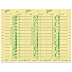 Cont. Time Clock Cards - AA-292-VI - Qty. 300
