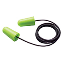 Ear Plugs, Green with Cord, 100 sets per box; Qty. 1 box