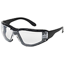 Safety Glasses - Foam Padded,  12 pairs; Qty 1 Box